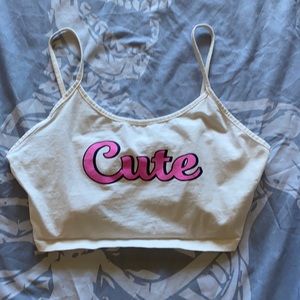 “cute” crop top